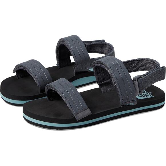 Reef Boy's Kids Ahi Convertible Sandals Grey/Aquifer Size 13 - Picture 1 of 6